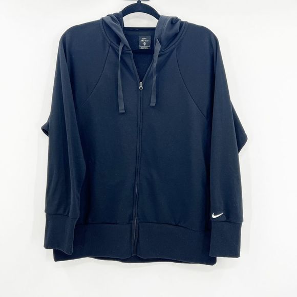 Nike Tops - Nike Women's Black Full Zip Hoodie Jacket Size M